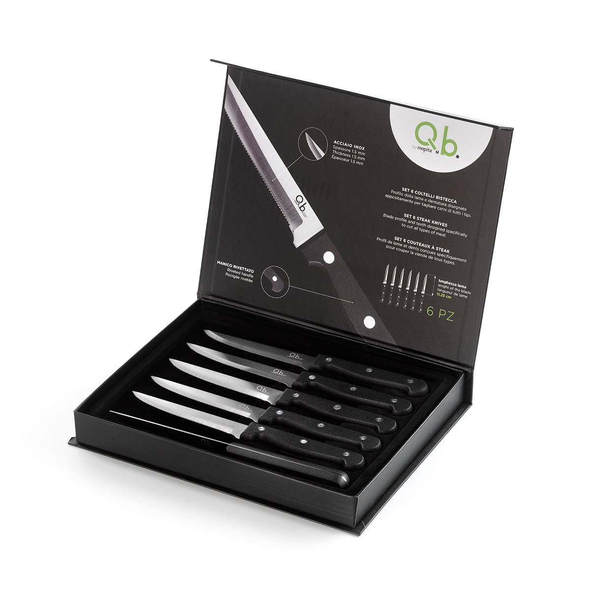Steak knife set 6 pcs Mopita